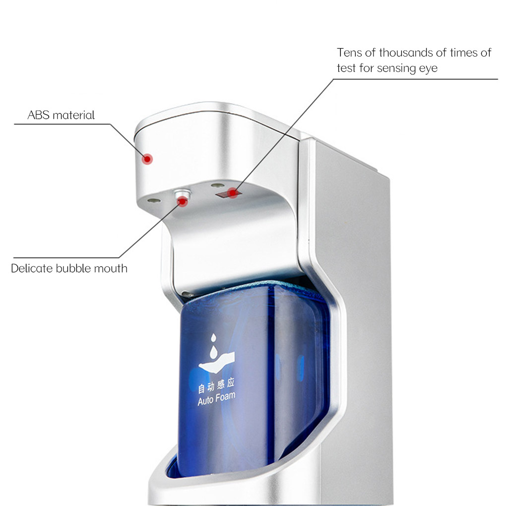 1pcs Infrared Induction Soap Dispenser Automatic Induction Foam Soap Dispenser Wall-Mounted No Touch Smart Sensor Bubble Machine