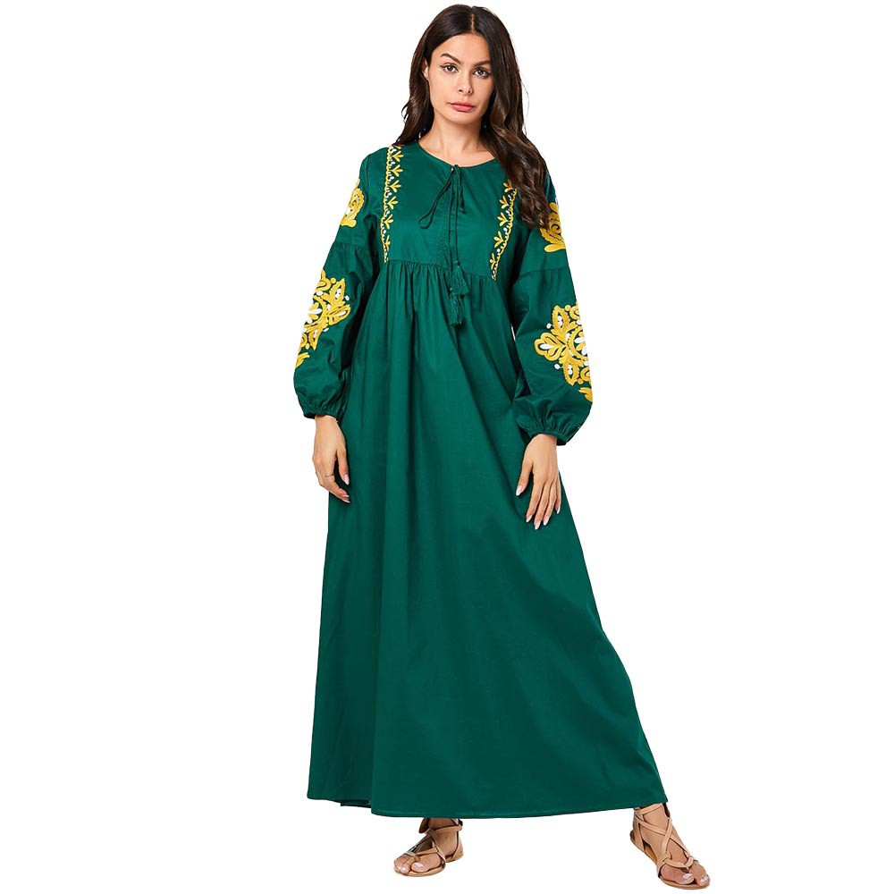 Dubai Abayas For Women Pakistan Turkish Turkey Plus Size Islamic Clothing 4XL Maxi Muslim Dress Embroidery Kaftan Long Robe