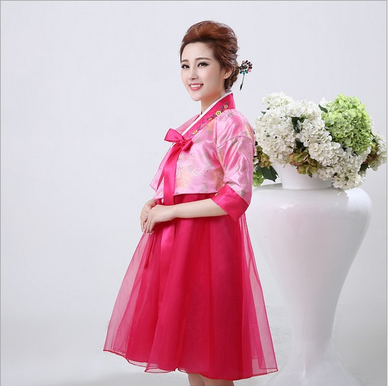 Summer Style Top Class Ancient Korean Clothes Geum Korean Traditional Costume Hanbok for Women Women Dress of Performance Wear