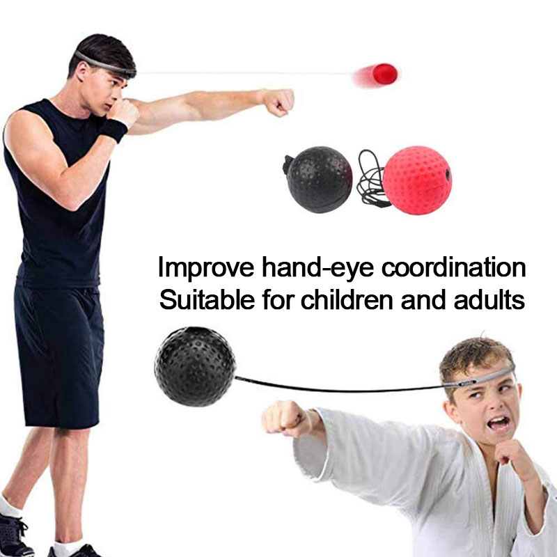 Head-mounted Boxing Speed Ball Agility Training Reaction Ball Decompression Venting Elastic Ball Exercise Equipment Accessories