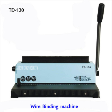 A4 Wire binding machine TD-130, Small machine Big capacity.Easy Operation