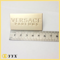 Silver zinc alloy metal label tag for bag