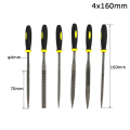 5x180mm 4x160mm 3x140mm 6PC Needle Files Metal File Rasp Set For Wood Metal Carving Burr DIY Craft Carpenter Woodworking Tools