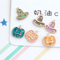 10pcs/lot 19*20mm Halloween hat Pumpkin Enamel Charms Braclets Jewelry finding DIY Craft more fashion