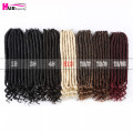 12Inch 2X Goddess Faux Locs Crochet Hair Ombre Curly Hair Synthetic Braiding Hair Extensions For African Women Hair Expo City