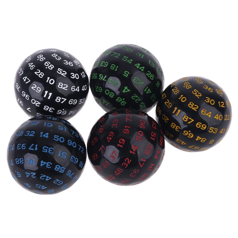 100 Sides Polyhedral Dice D100 Multi Sided Acrylic Dices for Table Board Game