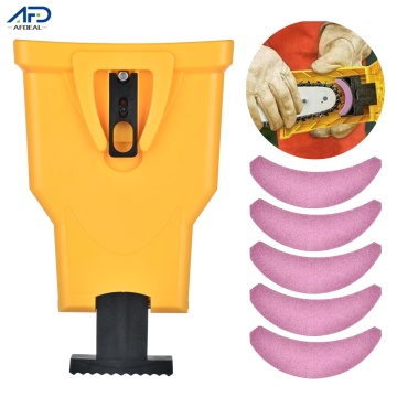 High Quality Chainsaw Teeth Sharpener with 5pcs Whetstone Stone Grinder Portable Sharpen Chain Saw Bar Woodworking Tools