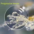 Anti Blue Rays Progressive Prescription Lense Resin Aspheric Glasses Lenses for Myopia/Hyperopia/Presbyopia Eyeglasses Lense