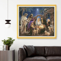 Nativity Handmade DIY Cross Stitch Kit Redeemer Jesus Religious Figures DMC Embroidery Embroidery Hanging Picture Aida Canvas