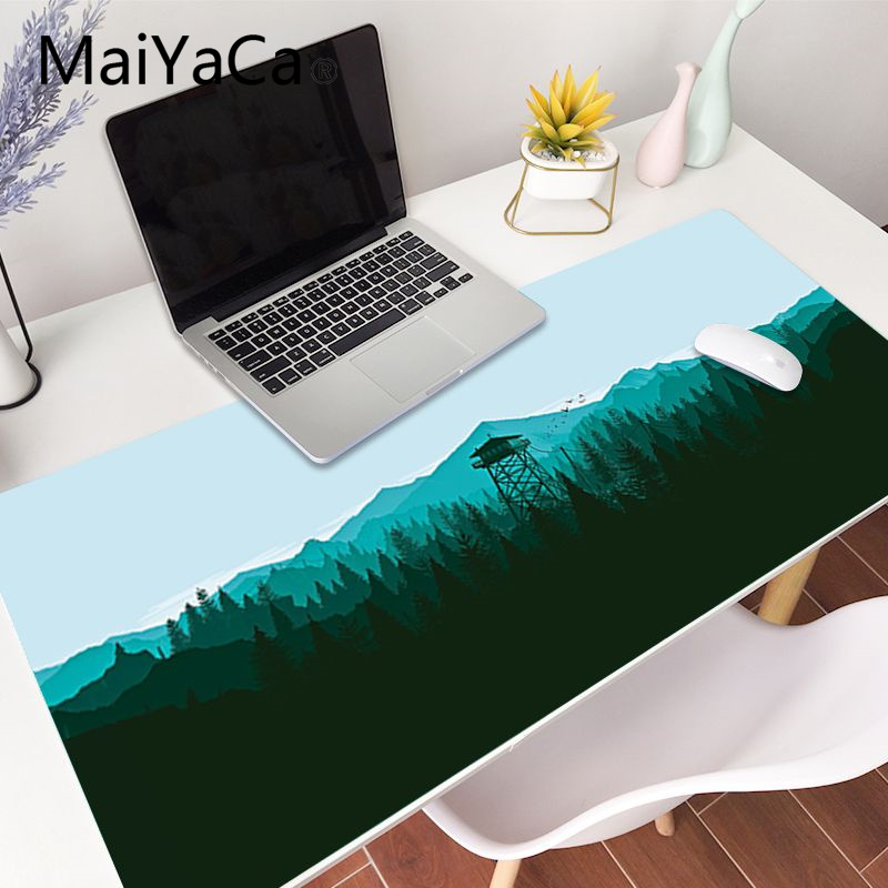 MaiYaCa Deep forest firewatch2 mouse pad BIG SIZE Rubber Game Mouse Pad desk mat for lol Dota2 Game Player
