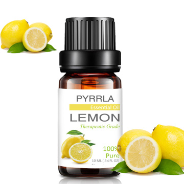Pyrrla 10ml Lemon Pure Essential Oils For Aromatherapy Humidifier Purifying Air Orange Ginger Myrrh Massage Relax Essential Oil
