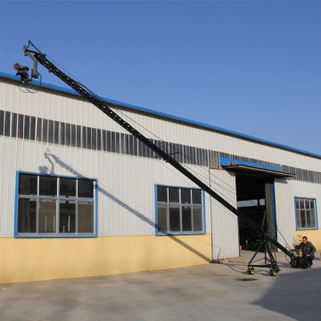 12m 2 axis jimmy jib crane for with motorized dutch head loading 16kg Professional Jimmy Crane Jib