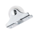 Newly White Rail Fixed Casters Small 1-Way Wheel Furniture Plastic Directional Wheel Wear-resistant