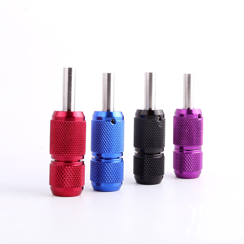 22mm Aluminum Alloy Tattoo Grips Tube with Back Stem Self-locked Tattoo Handle Machine Kit Gun Tattoo Accessories