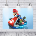 Photo studio accessories Mario Kart custom photography background children birthday party banner photo backdrop