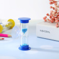 2min Plastic Hourglasses+Suction Cup Sand Handmade Fine Workmanship Plastic Sandglass Timer Children Time Unique Toys