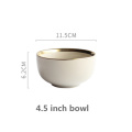 White 4.5-inch bowl
