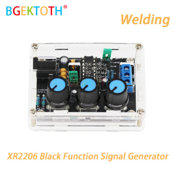 XR2206 Black Function Signal Generator Full Assembled Welding Sine/Triangle/ Square Output 1HZ-1MHZ