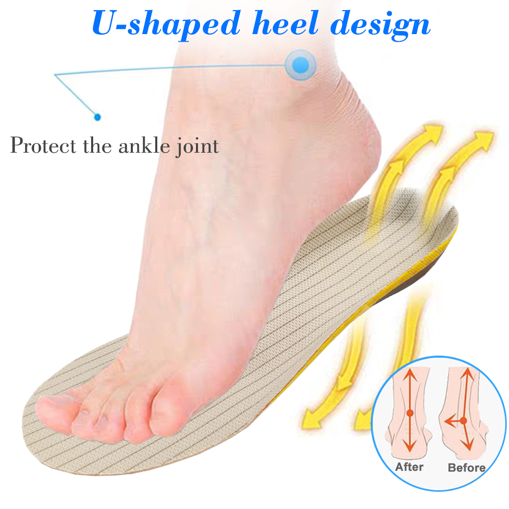 KOTLIKOFF Orthopedic Insoles Orthotics flat foot Health Sole Pad for Shoe insert Arch Support pad for plantar fasciitis Feet Pad