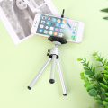 Quick Release Camera Tripod Video Monopod Bracket with Phone Clip 360 Rotatable Portable Lightweight Holder Adapter