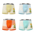 4 Pcs/ boys underwear kids teen panties cartoon Boy Boxers cotton Stripes Teenager Underpants Children's Shorts Panties for Baby