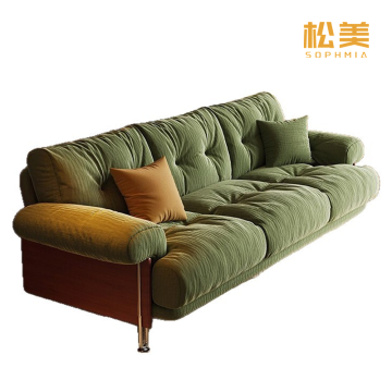 Olive Green Chenille Modular Sofa