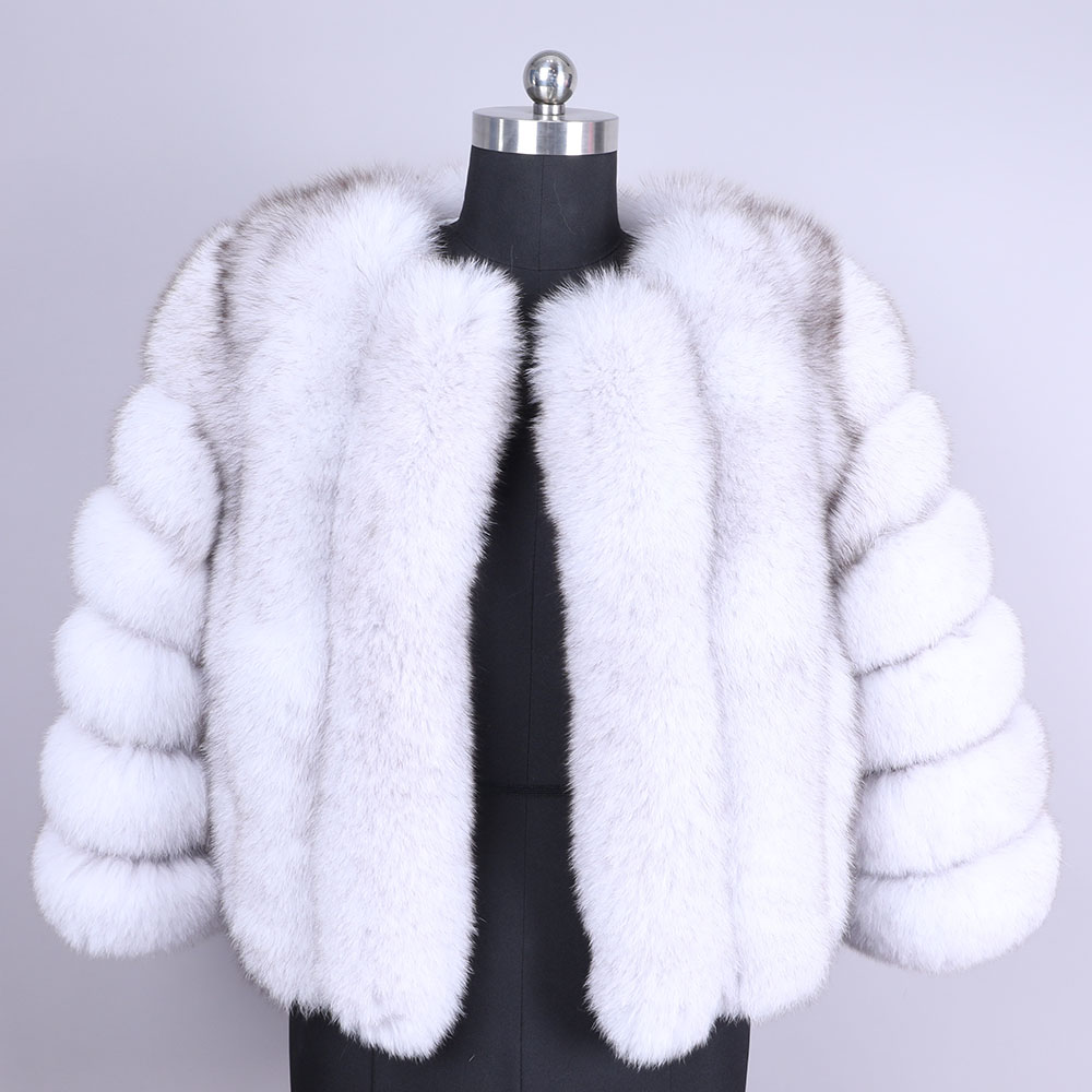 Winter fox Jacket Women Real Fur Coat Natural Fox Fur Warm Parka Women's jacket Women's coat Fur coat