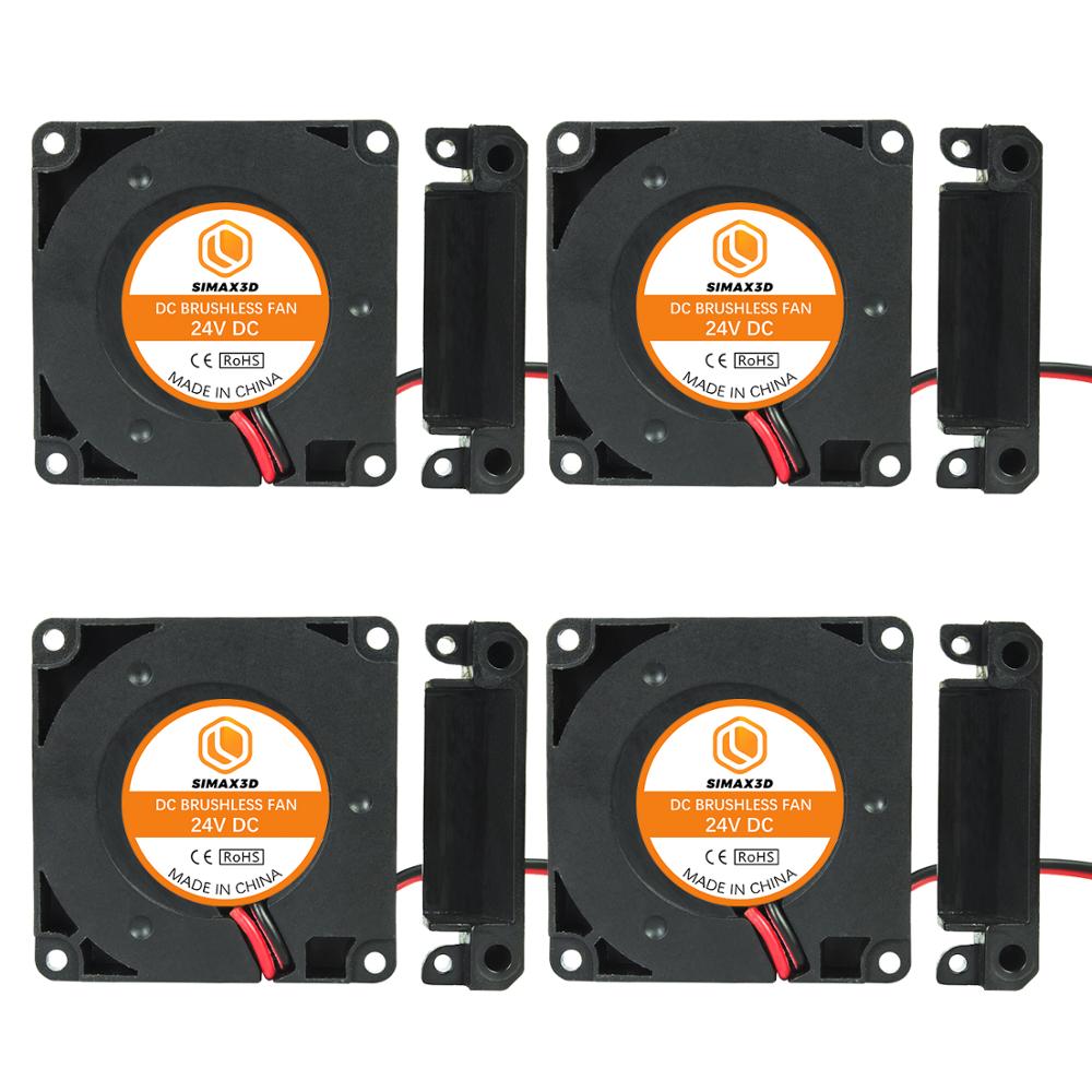 SIMAX3D 4pcs 4010 DC Turbo Fan 24V Turbine Fan 40mm*10mm 5V Bearing Blower Radial Cooling Fans for Creality CR-10 Kit 3D Printer