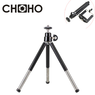 Aluminum mini Table Tripod light Stand Extendable Online Show Supportor Phone Holder For Camera Cellphone iPhone Huawei Oppo