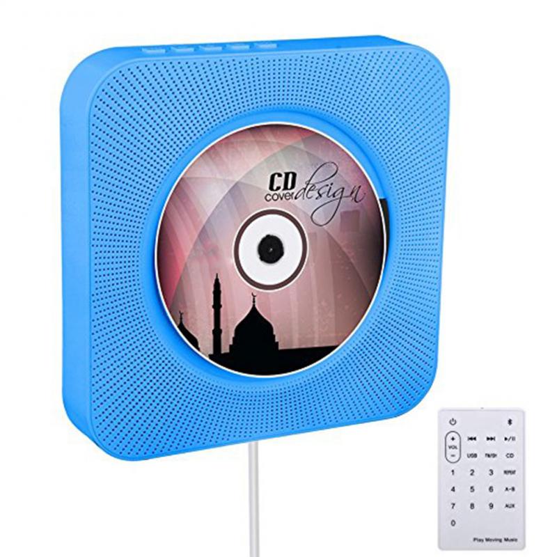 Creative CD Player Wall-mounted Bluetooth Portable Home Audio Boombox With Remote Control FM Radio Built-in HiFi Speakers