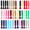 Miss Rola 100G 24Inch Single Ombre Color Glowing For Hair Wholesale Synthetic Hair Extension Twist Jumbo Braiding Hair