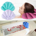 Soft Bathroom Pillow Home Comfortable Spa Inflatable Cups Shell Shaped Neck Bathtub Cushion Bathroom Accessories