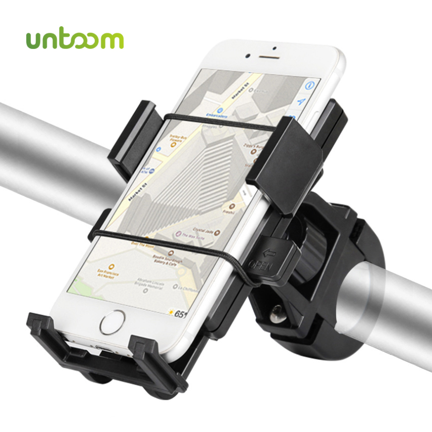 Untoom Bike Bicycle Phone Holder Handlebar Mount Motorcycle Cell Phone Mount for iPhone 11 Pro Max X Xr for Xiaomi Redmi Samsung
