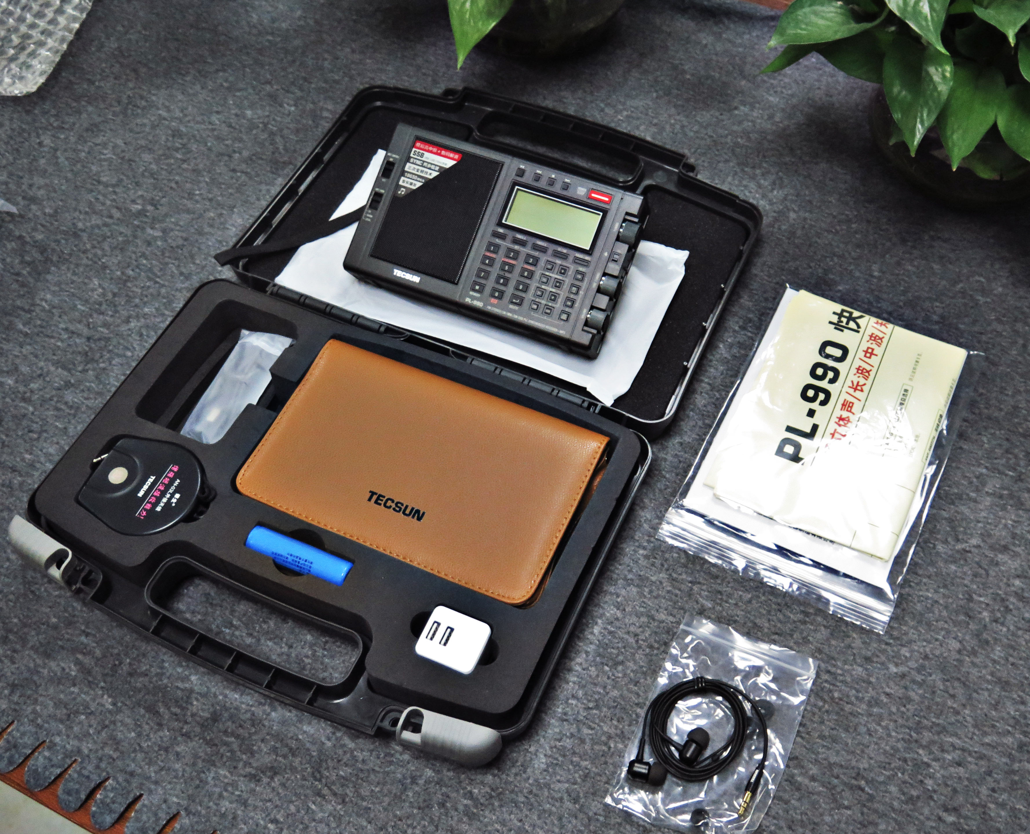 Tecsun pl-990 portable radio receiver all-band single sideband digital tuning FM radio with English User Manual