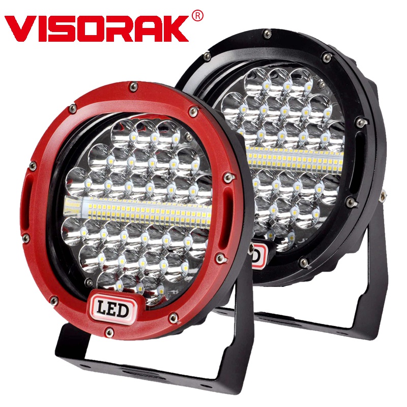 VISORAK 2pcs 7" Inch 240W 12V 24V Truck LED Work Light Offroad Car LED Lamp For Pickup 4WD 4x4 Truck Off Road ATV SUV Auto Car