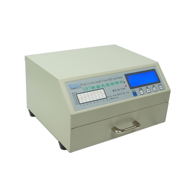 Automatic Lead-Free SMT Reflow Oven QS-5100 SMD BGA Rework Solder Station 600W with IR Hot Air Mixed Heating