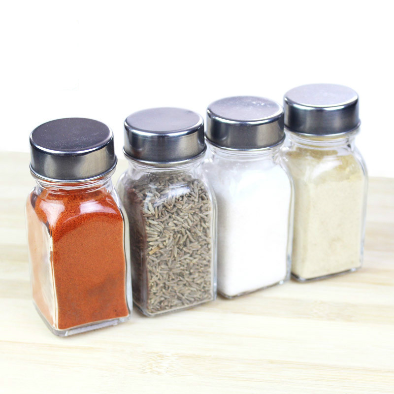 Kitchen accessories storage glass jar spice pepper bottle seasoning barbecue bottle vanilla seasoning tool WY10314