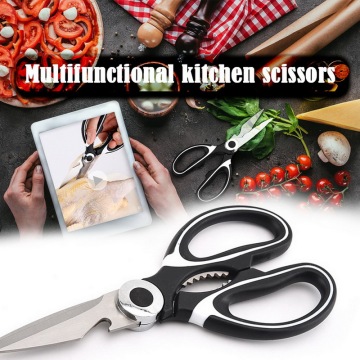 1PC Kitchen Scissors Stainless Steel Food Shears for Meat Vegetables Herb Chicken Scissors Multifunctional Kitchen Tool