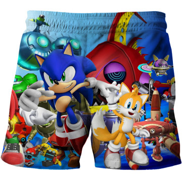 Sonic the Hedgehog Funny Cute Shorts Girls Boys Shorts Summer Teenagers Cartoon Fashion Casual Short Pants Kid Baby Cute Clothes