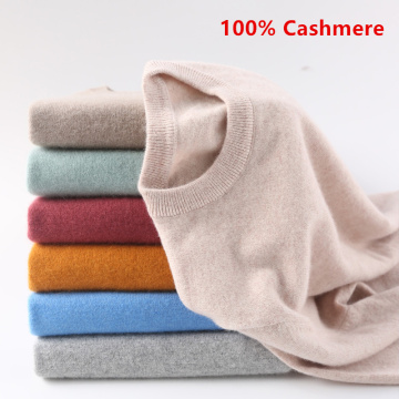 100% Cashmere Sweater Men Classic O-neck Pullover 2020 Autumn Winter Super Soft Warm Knitted Jumper Mens Pull Jersey Hombre