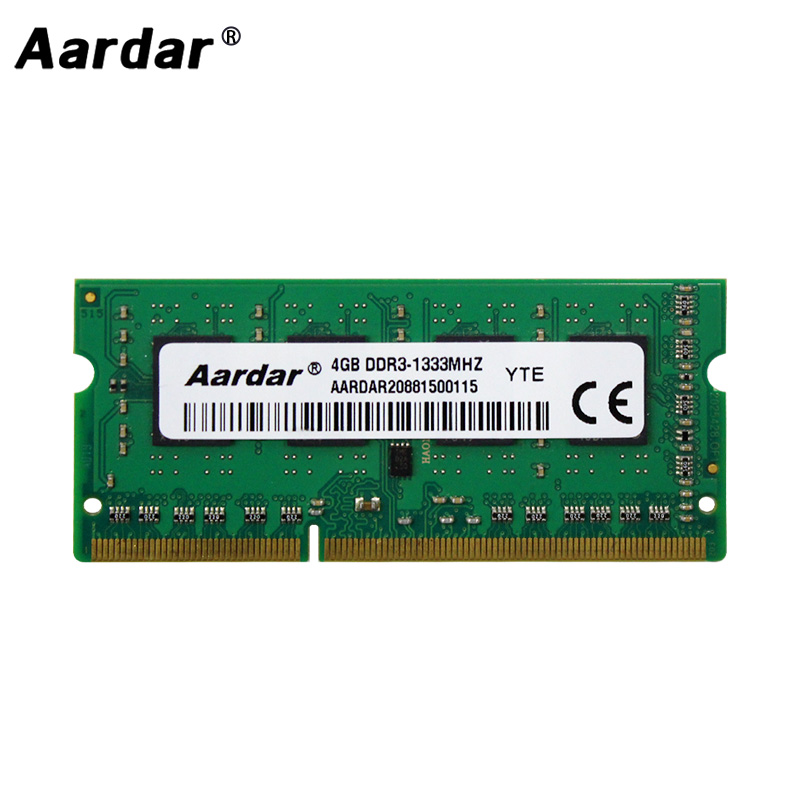 Aardar Ram DDR3 2GB 1333MHz 2GB 4GB 1333MHz ddr3 Random Access Memory 4GB 8GB 1600MHz RAMs For Laptop Notebook