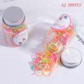 100/200Pcs Colorful Disposable Elastic Bands Natural Rubber Band Home Food Kid Hair Package Office Rubber Brands