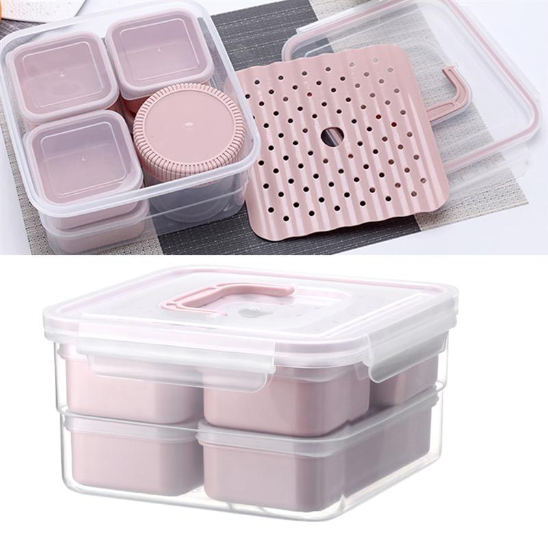 6pcs Food Storage Containers with Lids Leak Proof Easy Snap Lock and BPA Free Plastic Container Lunch Box Set for Kitchen Use