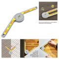 360 Degree Miter Saw Protractor High Accuracy Angle Finder Gauge Goniometer Measuring Ruler Tool Dropshipping
