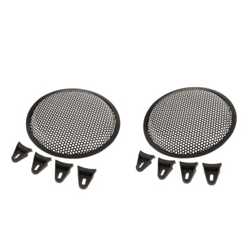 2 Pcs 8 Inch Car Audio Speakers Protective Cover Case Tweeter Speaker Grill Mesh Parts Accessories DIY For Car Truck RV Etc