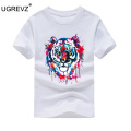 Big Boys t shirt for Kids Short Sleeve Cotton Summer Teenage Clothes Tops Tiger head t-shirt Toddler Girl tshirt 6 8 10 12 Year