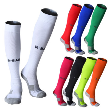 2017 Top Quality Football Socks Sport Soccer Socks Adult Mens Cotton Long Basketball Thickening Protective Sports Chaussette