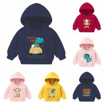 Cartoon Pattern Sweater Toddler Boy Girl Sweatshirt Casual Hoodie Baby Spring and Autumn Long-sleeved Hooded Children's Clothing