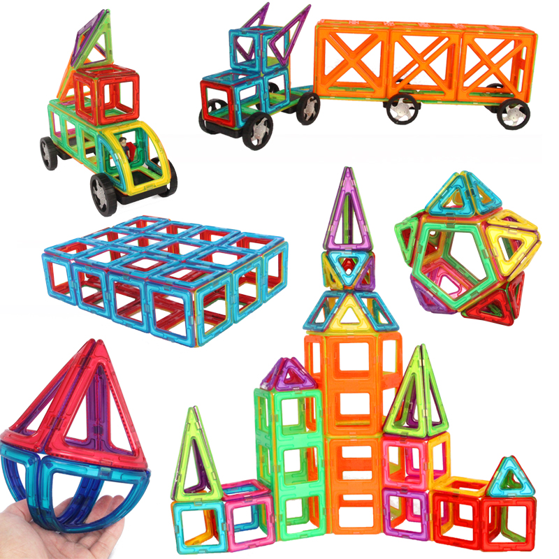 Designer 1pcs Magnetic DIY Building Blocks Toys Parts Construction For Children Magnetic Toys Magnet Model Building Toys Squar