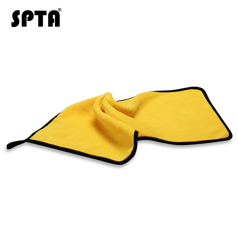 SPTA Car Towel Microfiber Washing Drying Towel Thick Plush Polyester Fiber Cleaning Cloth Coral Fleece Car Washing Towel